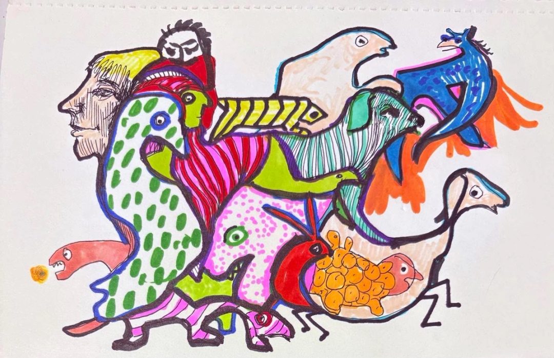 Drawing No. 2,602, 'Nobody admitting taking Lawrence's fried apricot chips.', posted JUN 8, 2026