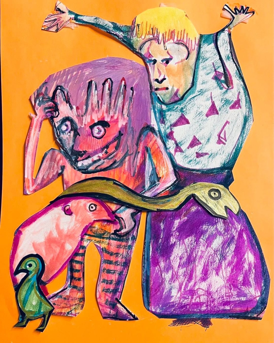 Drawing No. 2,037, 'Mrs. Crocker wanted a group hug.', posted JAN 12, 2025