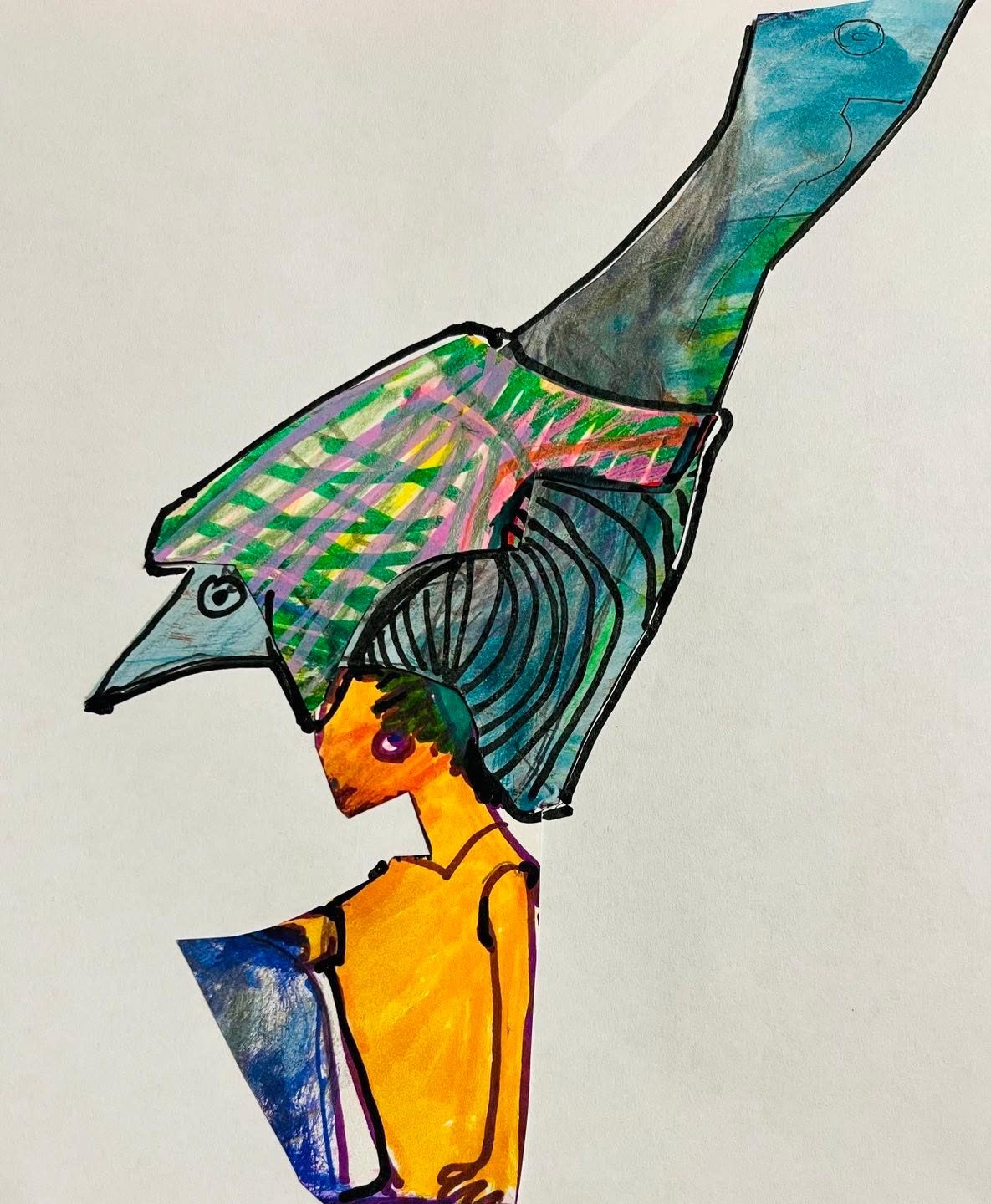 Drawing No. 1,986, 'June's hedgehog-themed hats were sweeping the fashion world', posted NOV 23, 2024