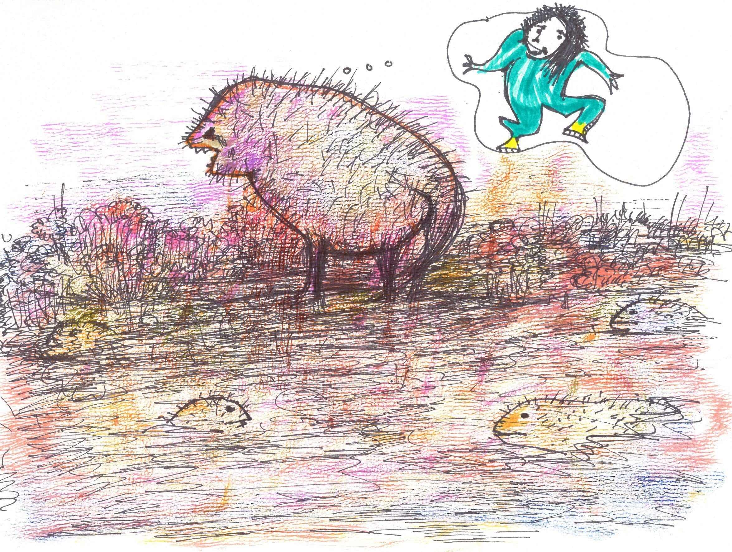 Drawing No. 203, 'Otter Pigs', posted MAR 20, 2020
