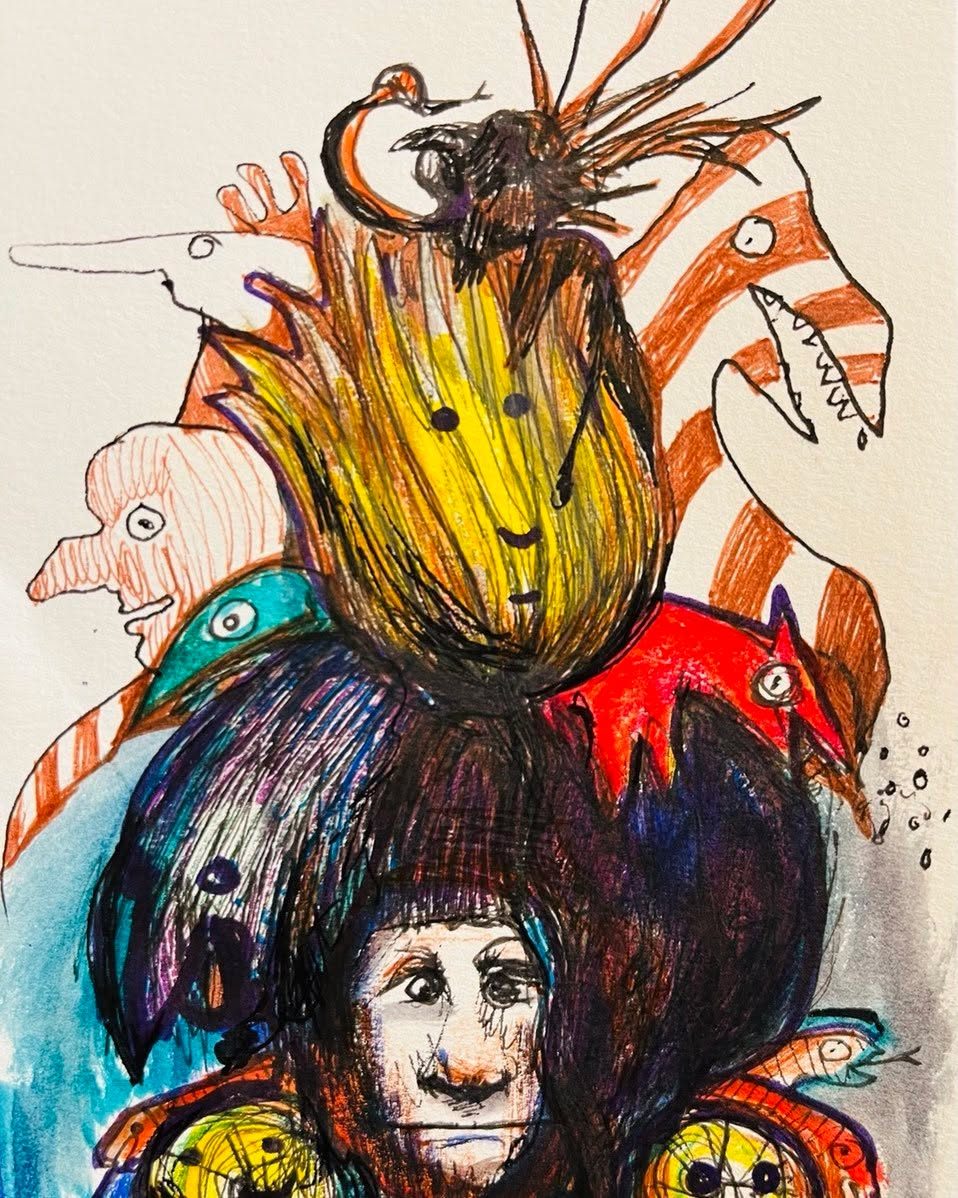 Drawing No. 1,195, 'Feeling Invisible', posted NOV 1, 2022