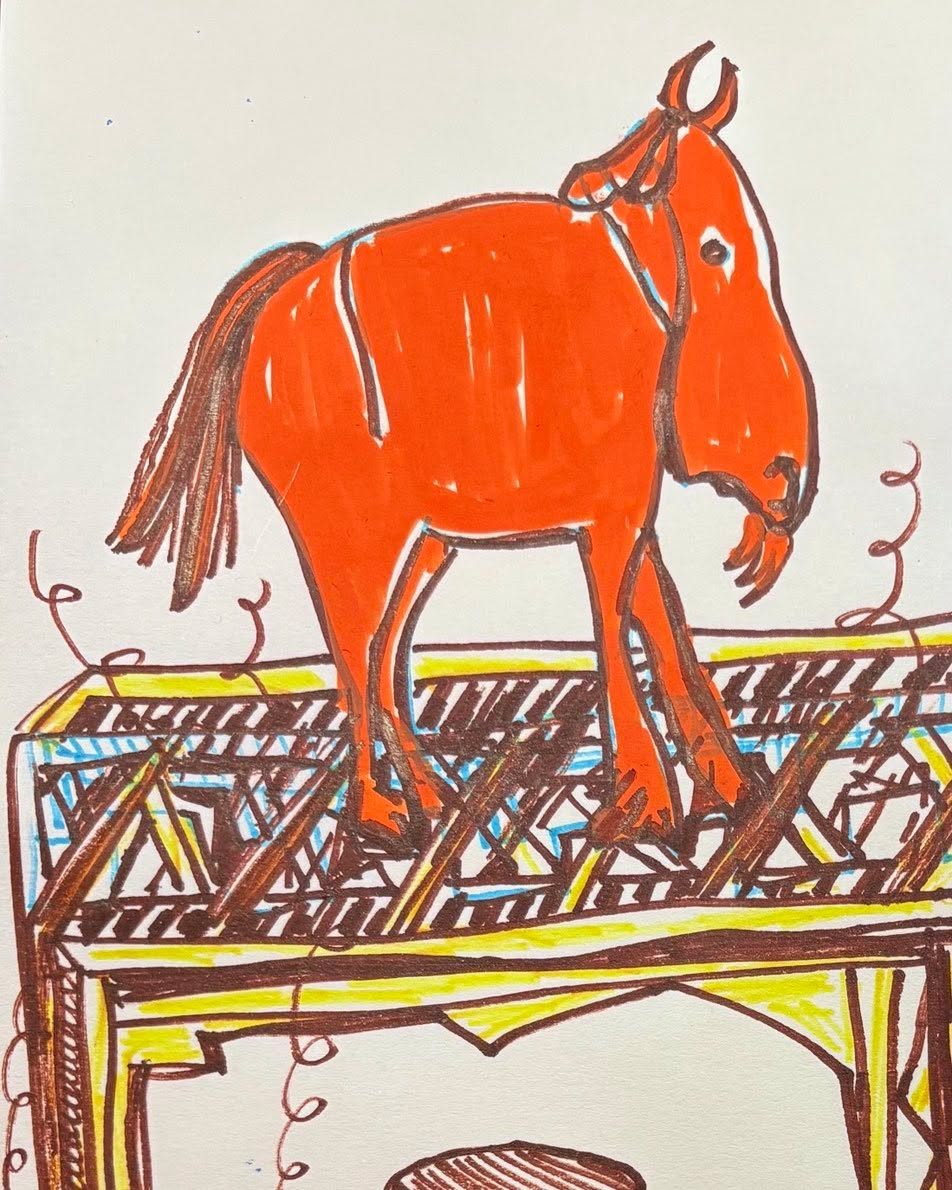 Drawing No. 2,306, 'Piano tuning was more complicated than Simeon thought.', posted SEP 16, 2025