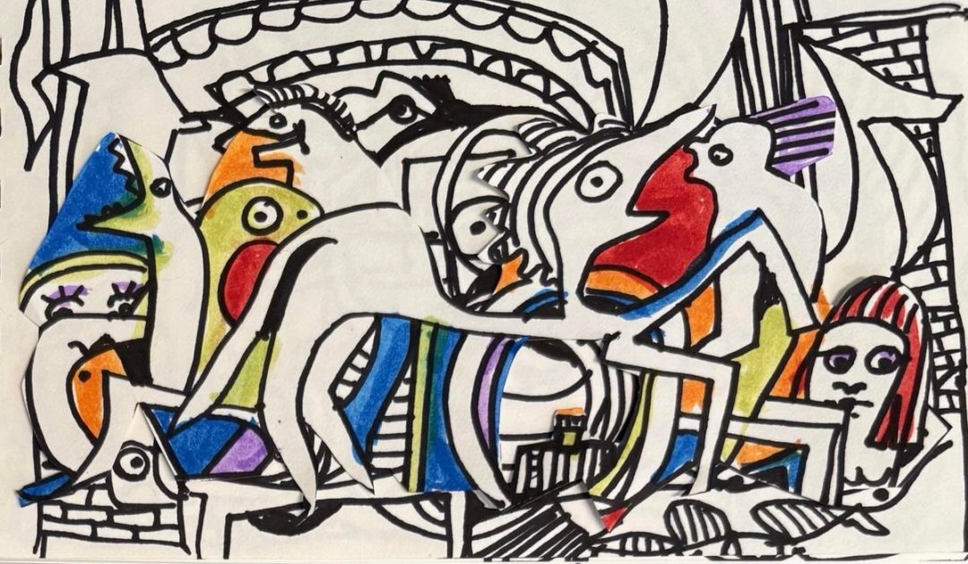 Drawing No. 2,734, 'Mindy missed serenity in her daily life.', posted OCT 1, 2026