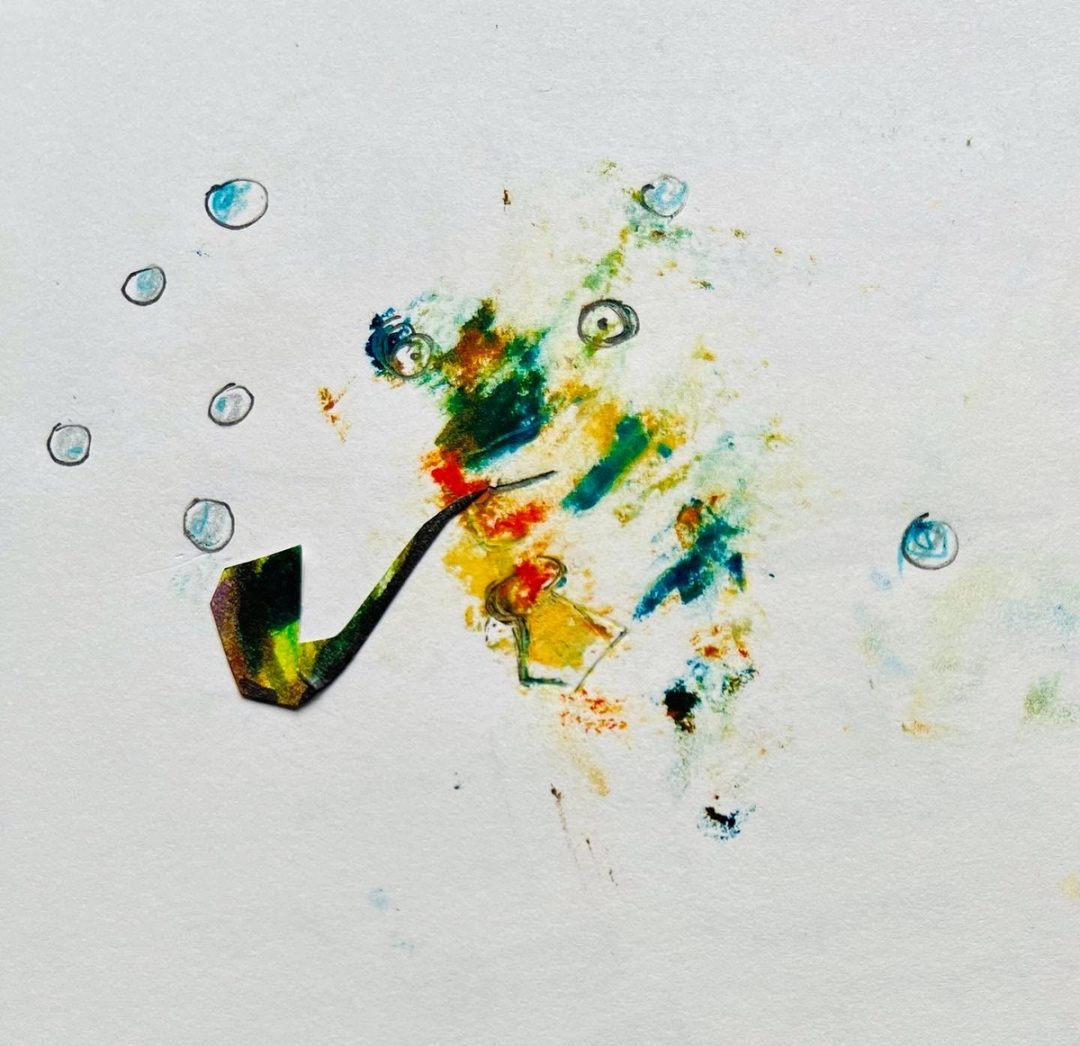 Drawing No. 1,897, 'The bubble pipe gave Woofy gravitas.', posted SEP 1, 2024