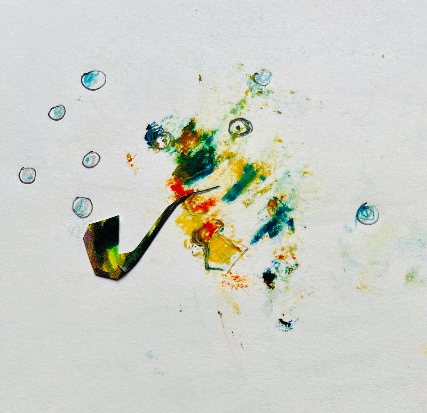 Drawing No. 1,897, 'The bubble pipe gave Woofy gravitas.', posted SEP 1, 2024