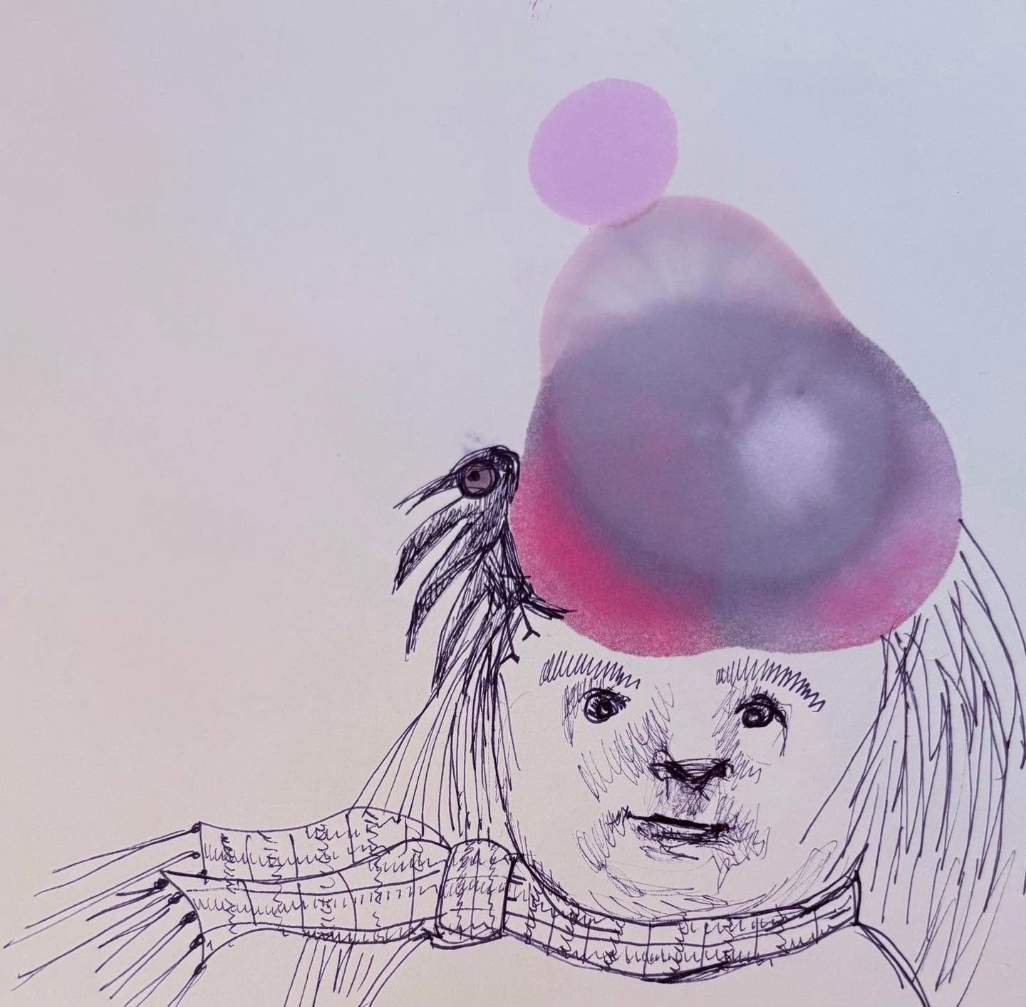 Drawing No. 2,534, 'Alissa kept forgetting where she put her bubble gum.', posted APR 10, 2026