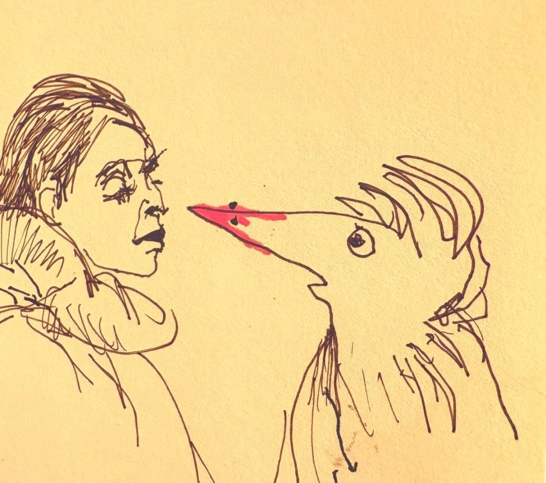 Drawing No. 2,646, 'Rhetta's mother assured her that nobody would notice such a tiny pimple.', posted JUL 15, 2026