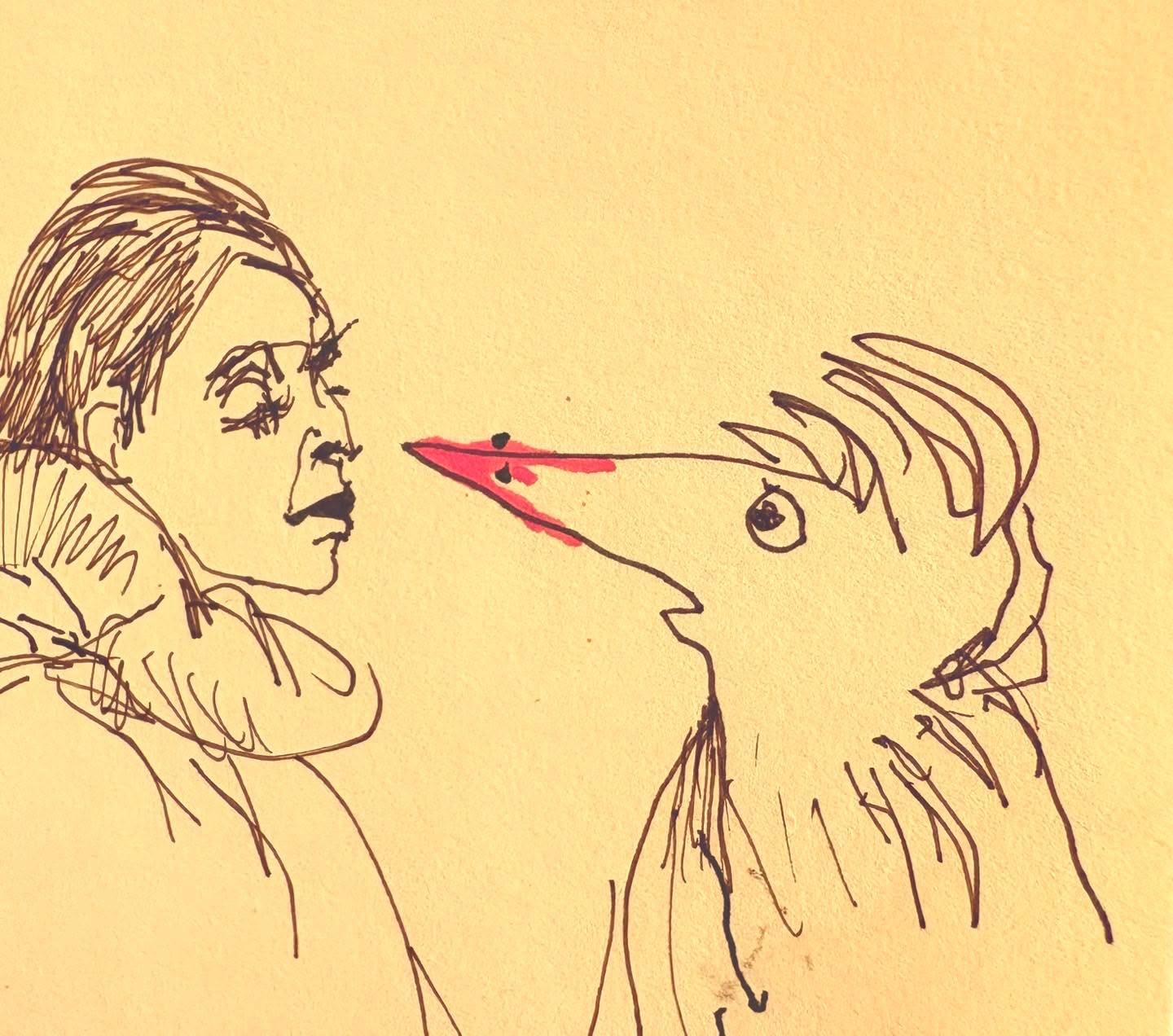 Drawing No. 2,646, 'Rhetta's mother assured her that nobody would notice such a tiny pimple.', posted JUL 15, 2026