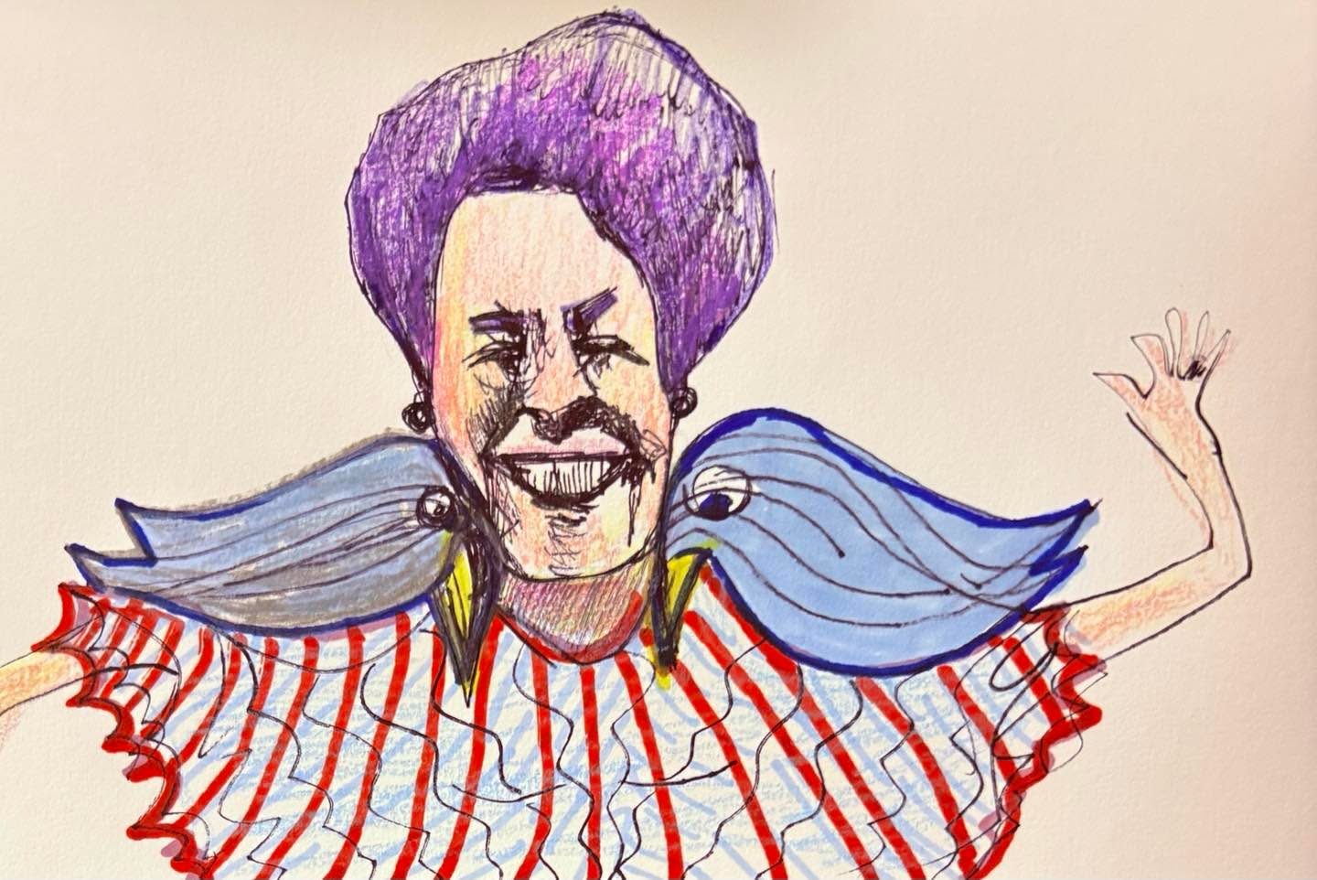 Drawing No. 2,449, 'The small chorus was in glorious voice.', posted JAN 31, 2026