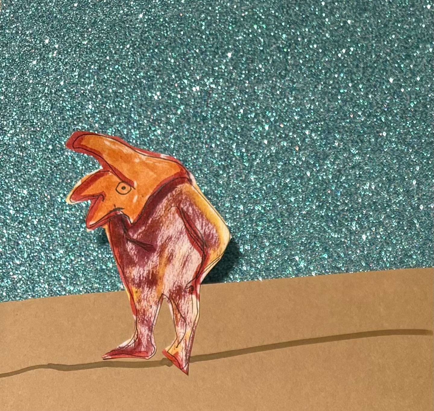 Drawing No. 2,341, 'Wilford, a disappointingly drab maple leaf, thought he'd hibernate, and try again next year.', posted OCT 22, 2025
