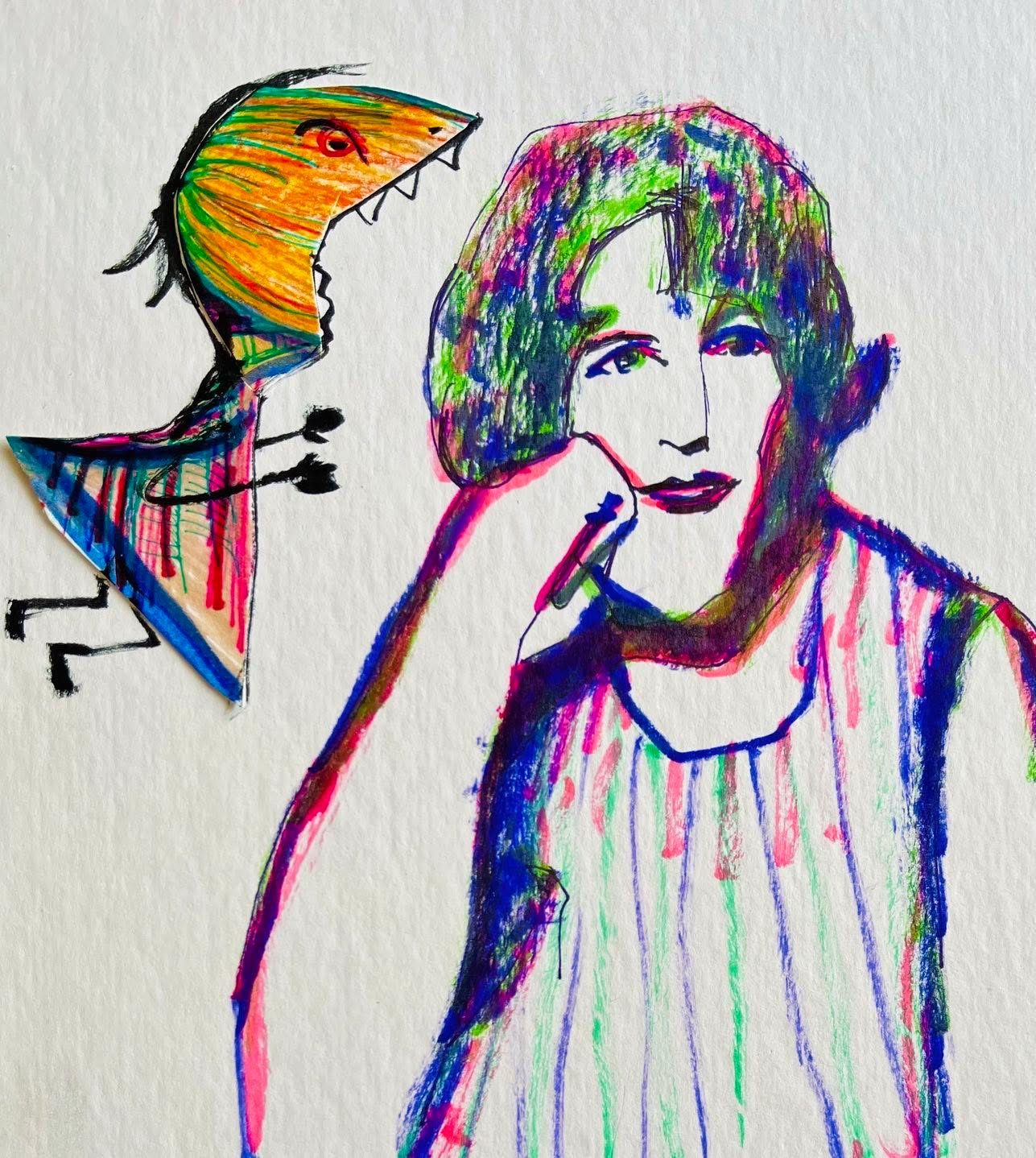 Drawing No. 1,731, 'Little Rhonda was a handful.', posted MAR 30, 2024