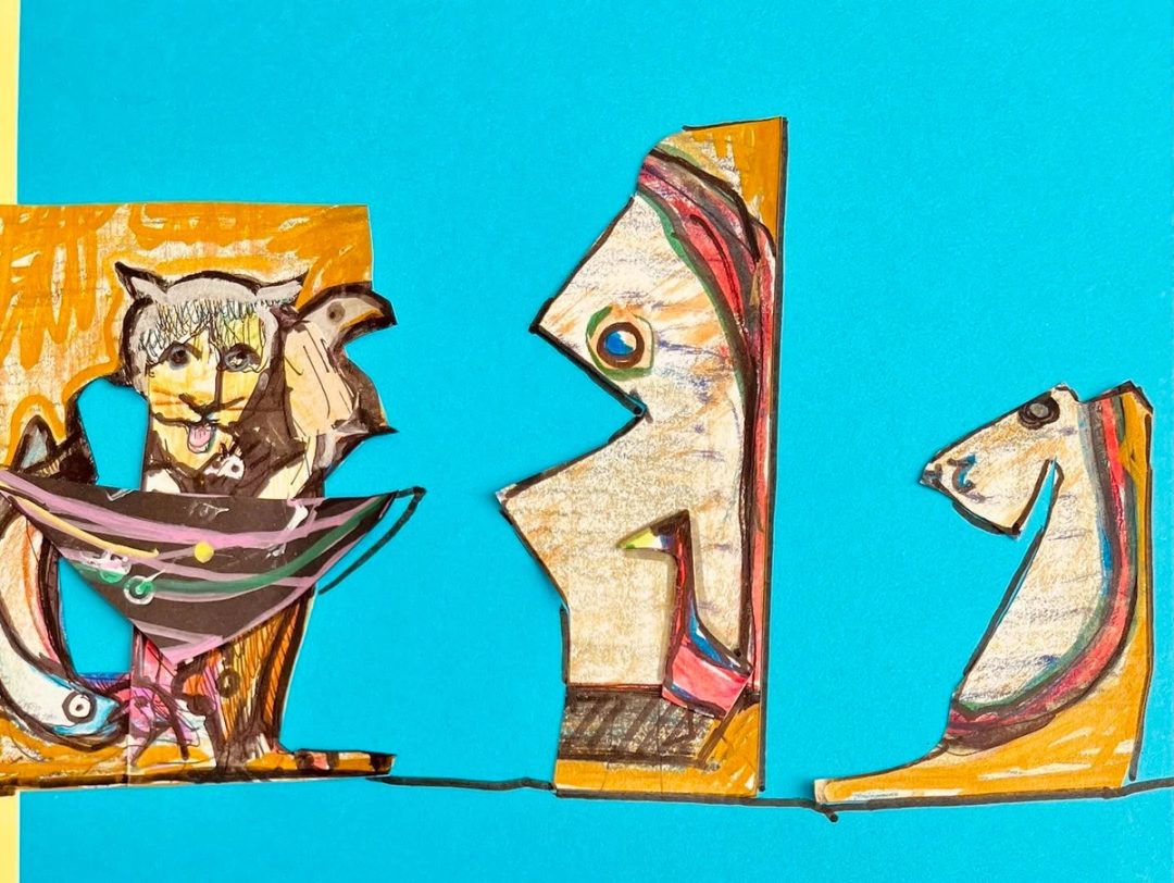Drawing No. 1,790, 'Everybody loved it when Tabby played his kettle drum.', posted MAY 25, 2024