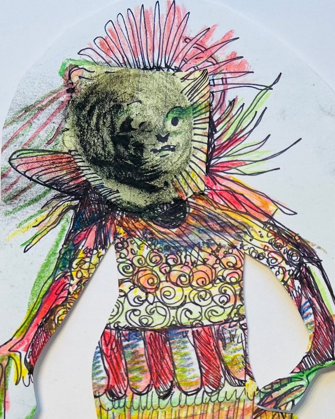 Drawing No. 1,767, 'Emmy, the one-eyed shelter cat, felt whole at the Spencers'.', posted MAY 1, 2024