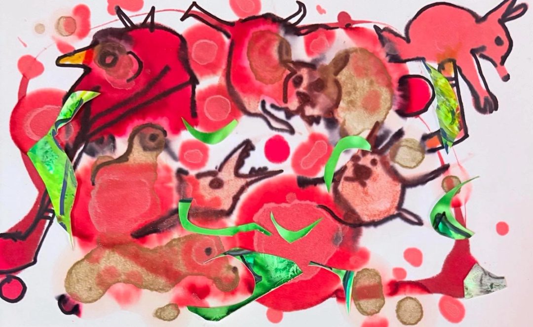 Drawing No. 2,548, 'Many of the local animals became flowers in their dreams.', posted APR 21, 2026