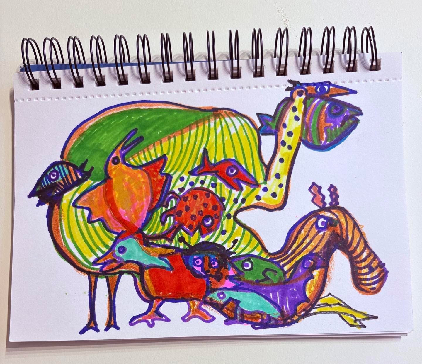 Drawing No. 2,273, 'The marine bio nerds couldn't wait for school to start.', posted AUG 18, 2025