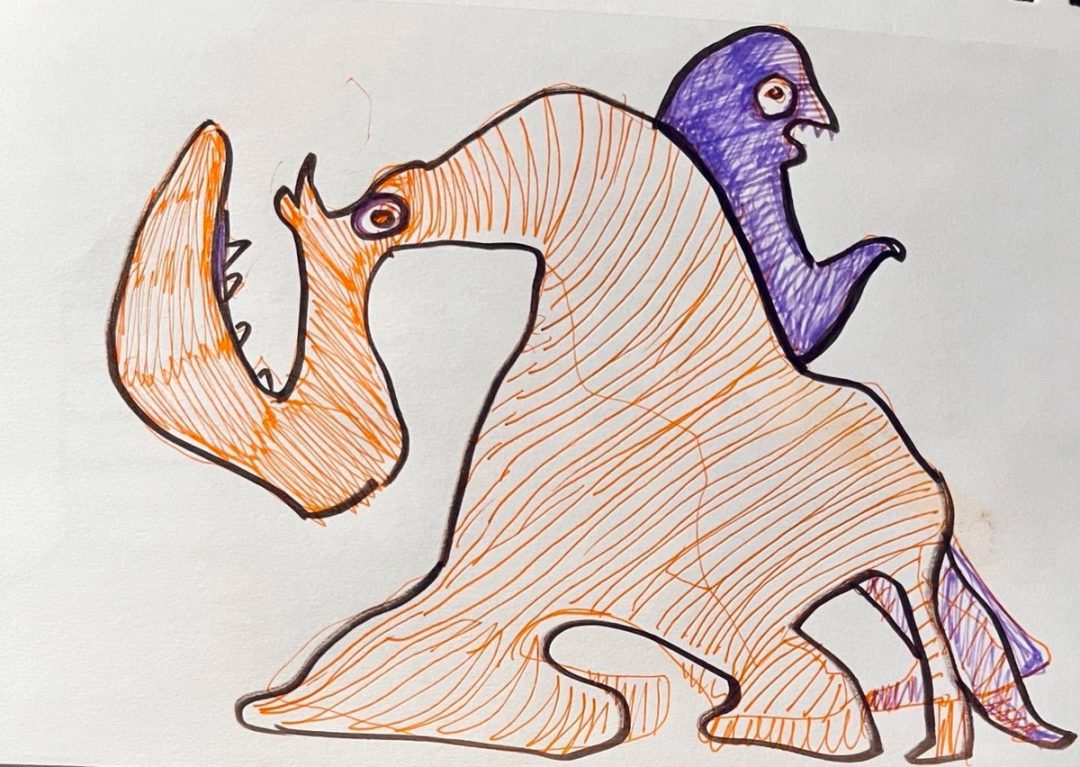 Drawing No. 1,156, 'Miss Pilch was no longer awed by her uncredentialed life coach.', posted SEP 23, 2022