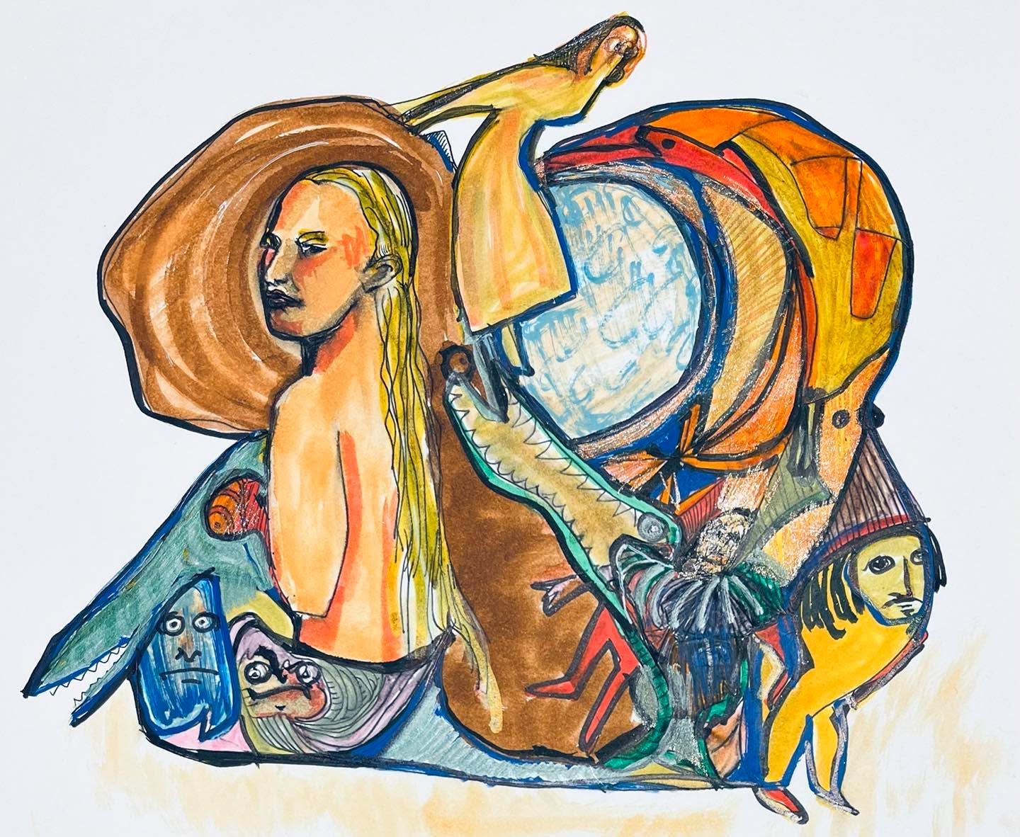 Drawing No. 1,125, 'You never knew what you were getting with one of Barney’s everything bagels.', posted AUG 24, 2022