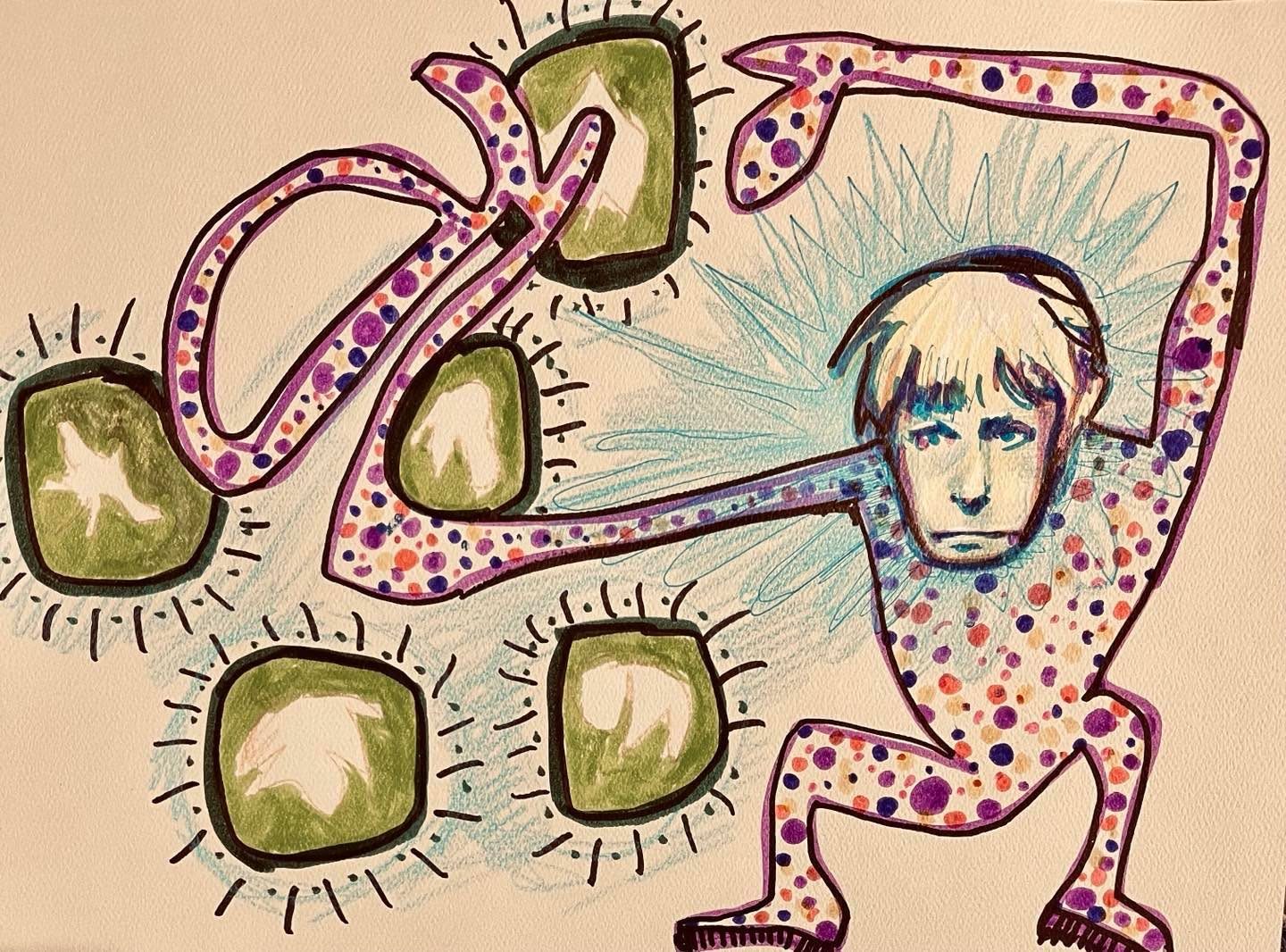 Drawing No. 1,392, 'Zander was deeply invested in fossils.', posted MAY 11, 2023