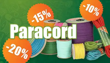 Home page banner Paracord products up to -20%