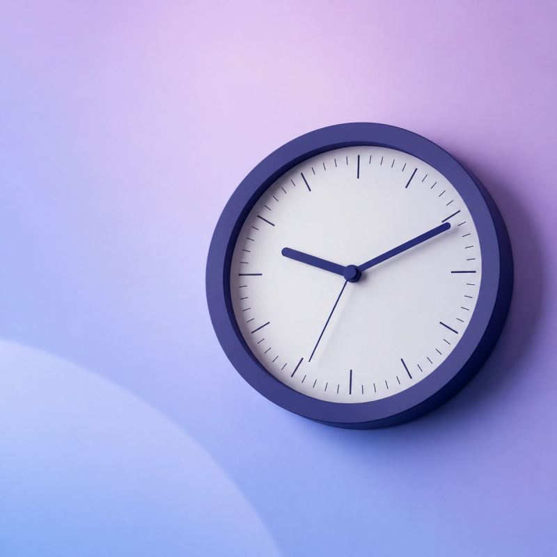 A clock face representing the unbillable hours therapists spend on manual documentation after sessions