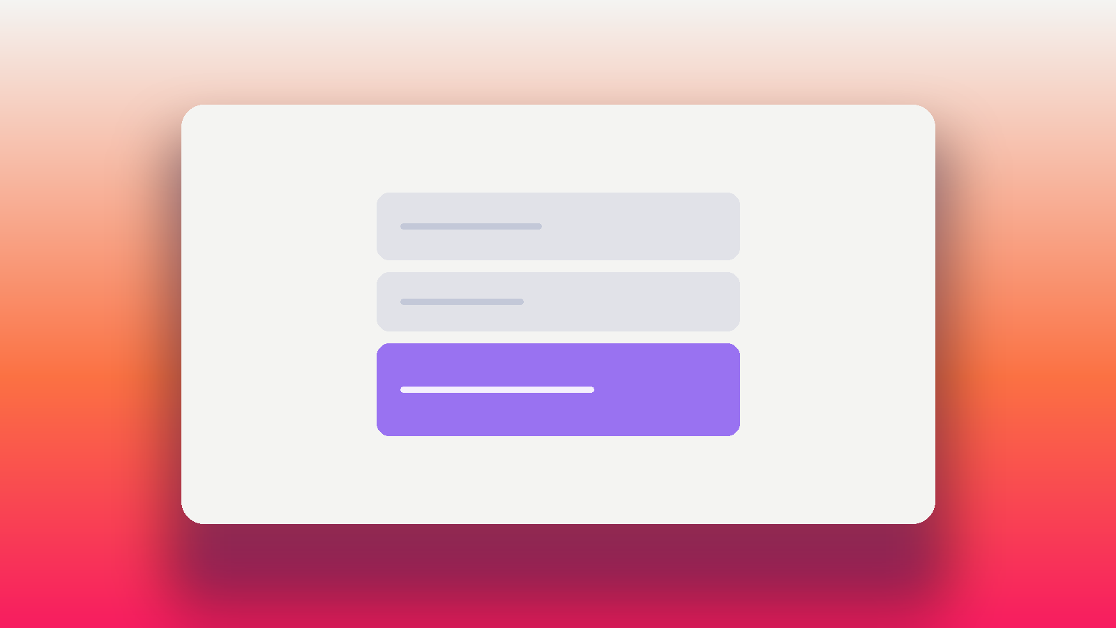 Abstract illustration of a note divided into three stacked sections, the longest one highlighted in Oasys purple