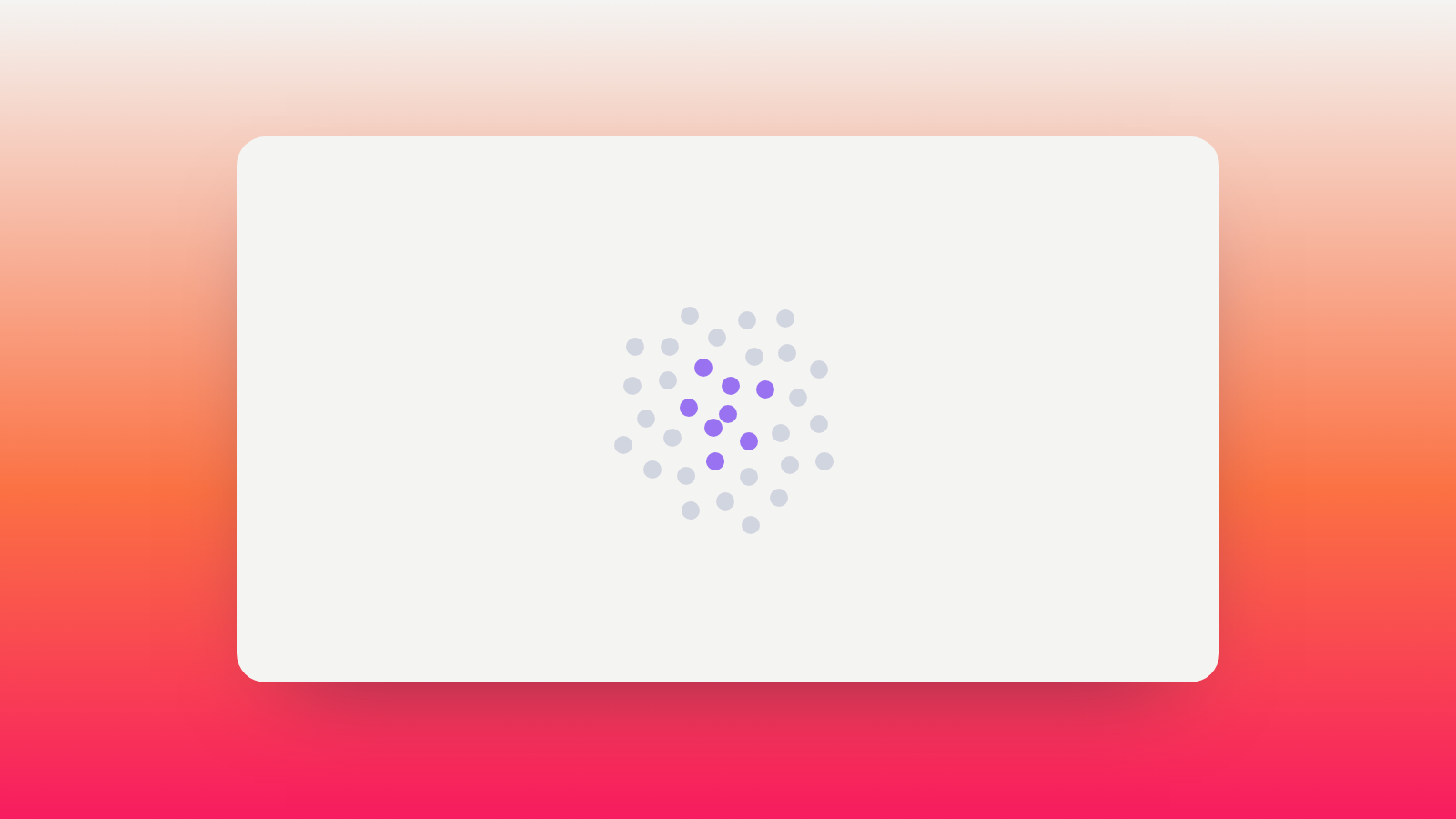 Abstract illustration of opinion dots clustering tightly around one central strength