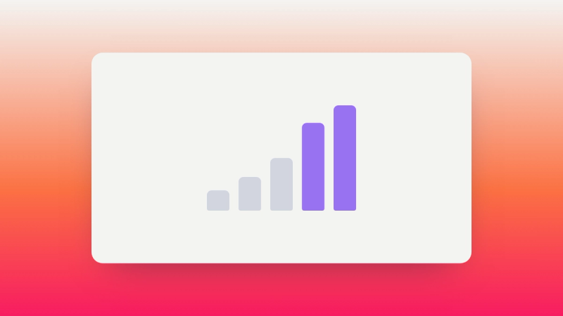 Abstract illustration of a review distribution skewed toward the positive end