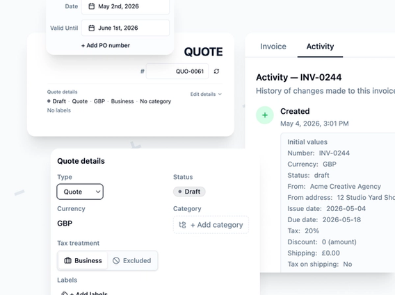 Quote and Invoice Builder
