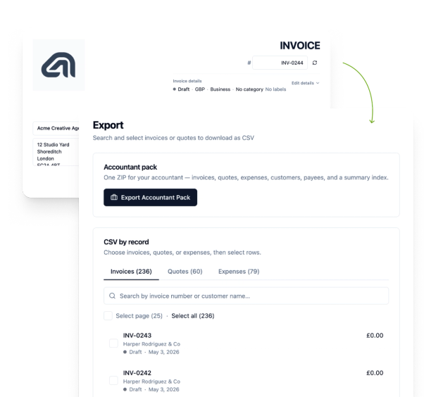 Invoicing is always free. No credit card required