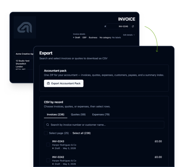 Invoicing is always free. No credit card required