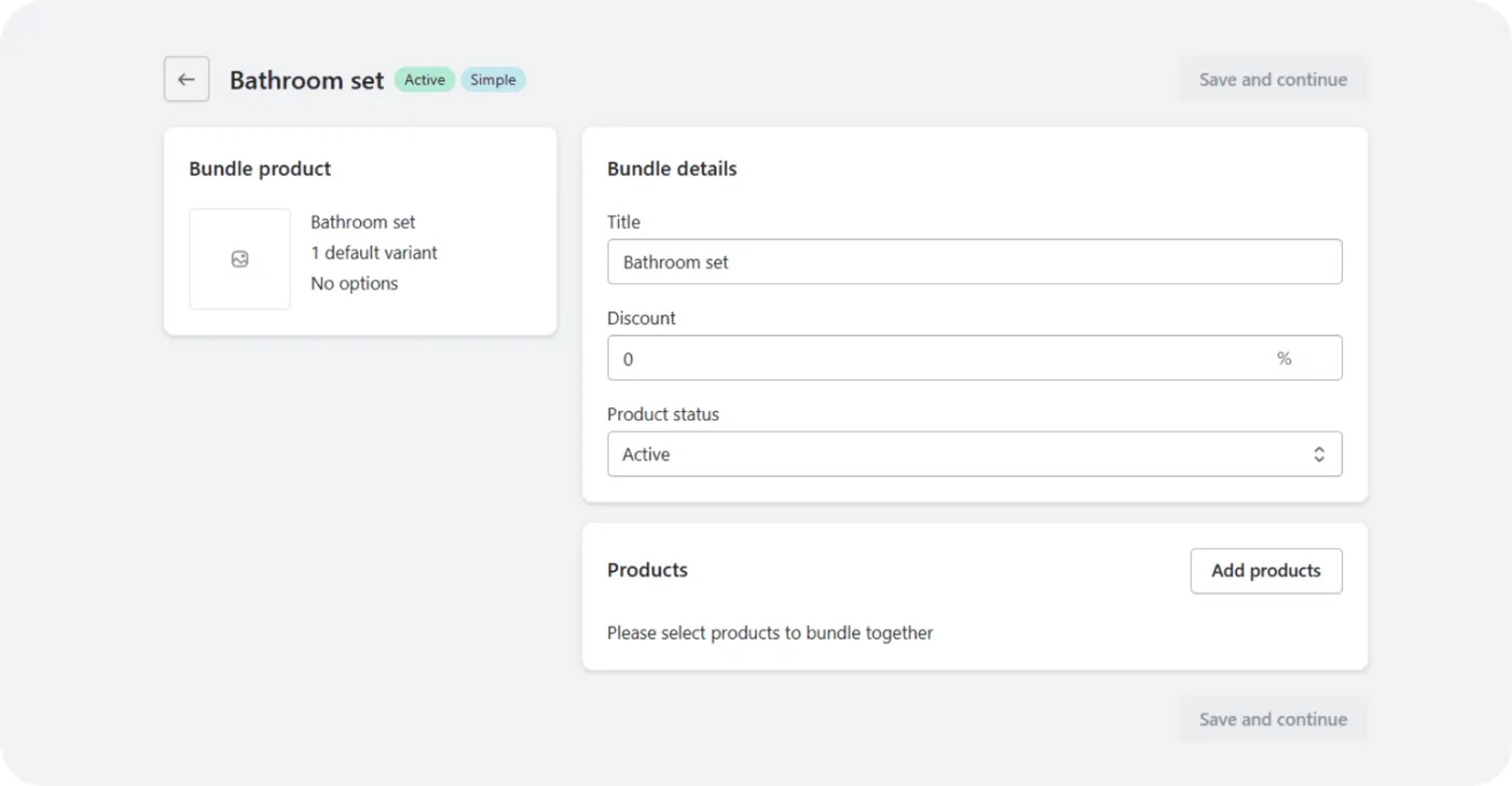 Name your bundle and set the Active status
