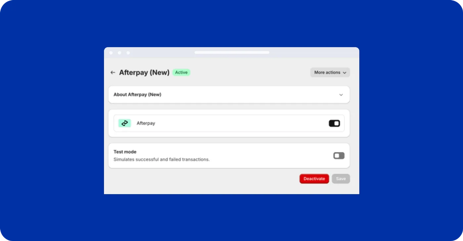 Afterpay integration on Shopify