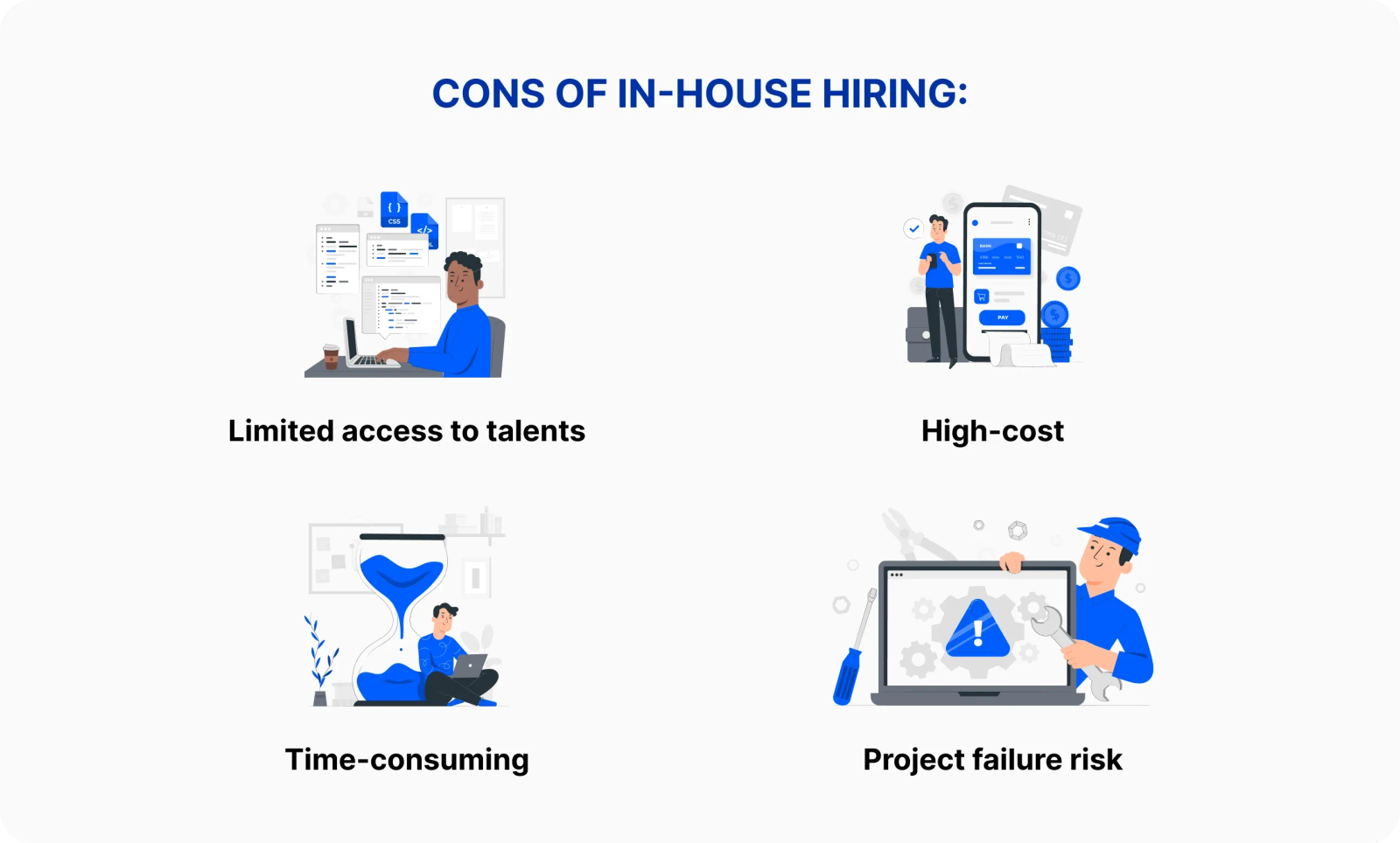 Cons of in-house hiring