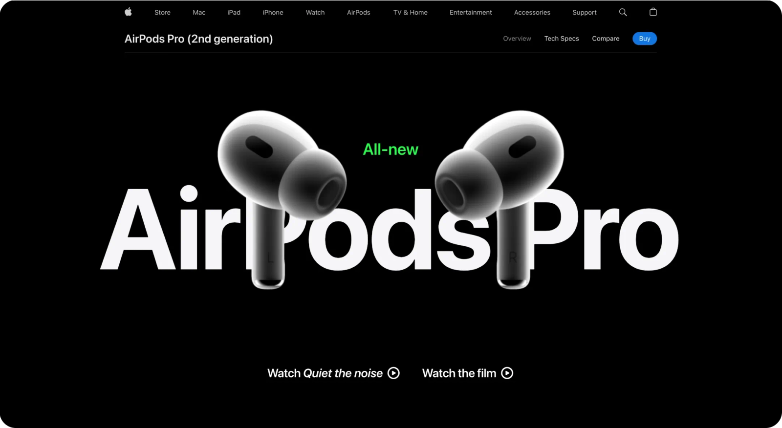 Apple website uses morphing animation