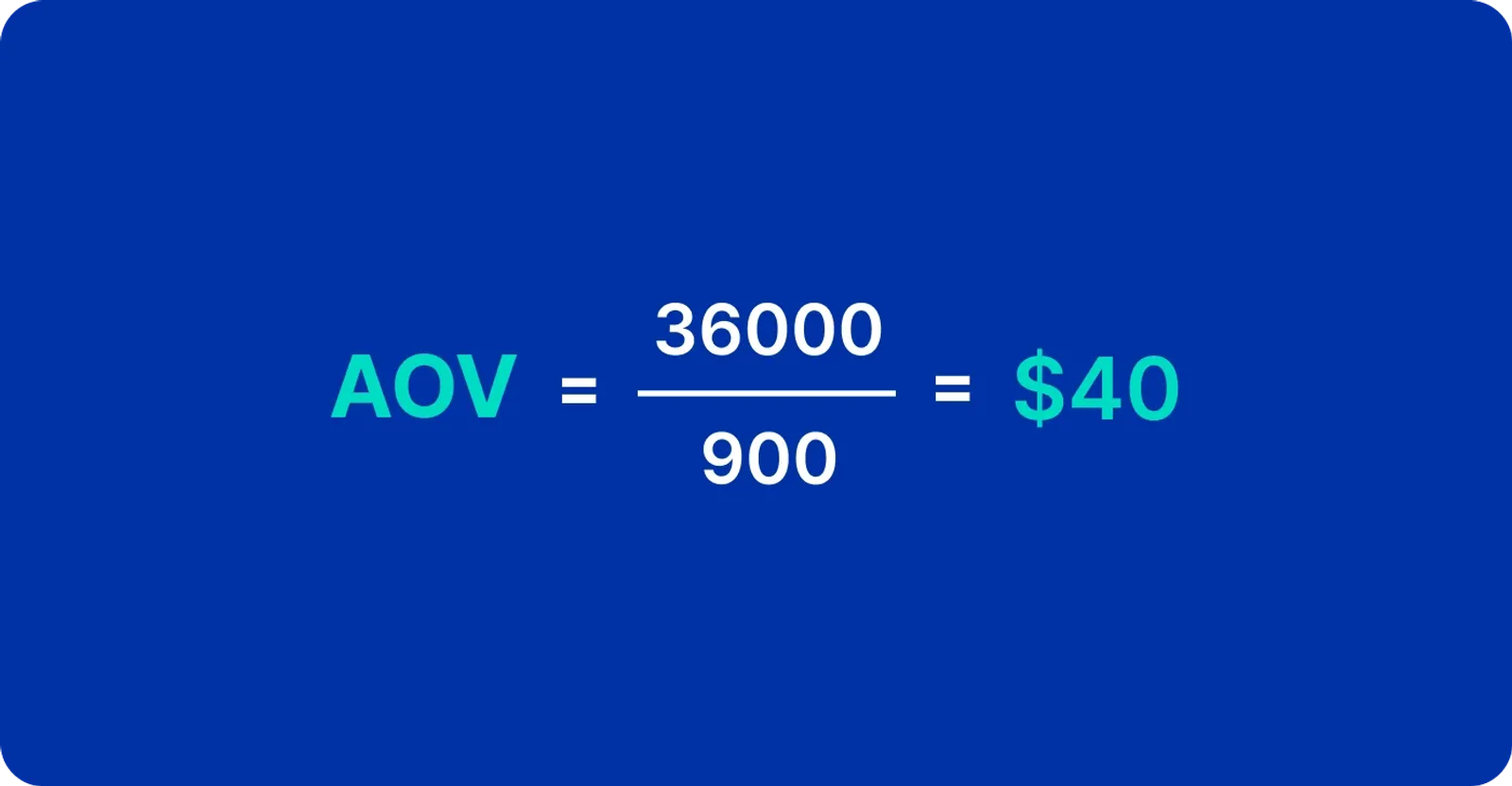 AOV Formula calculation