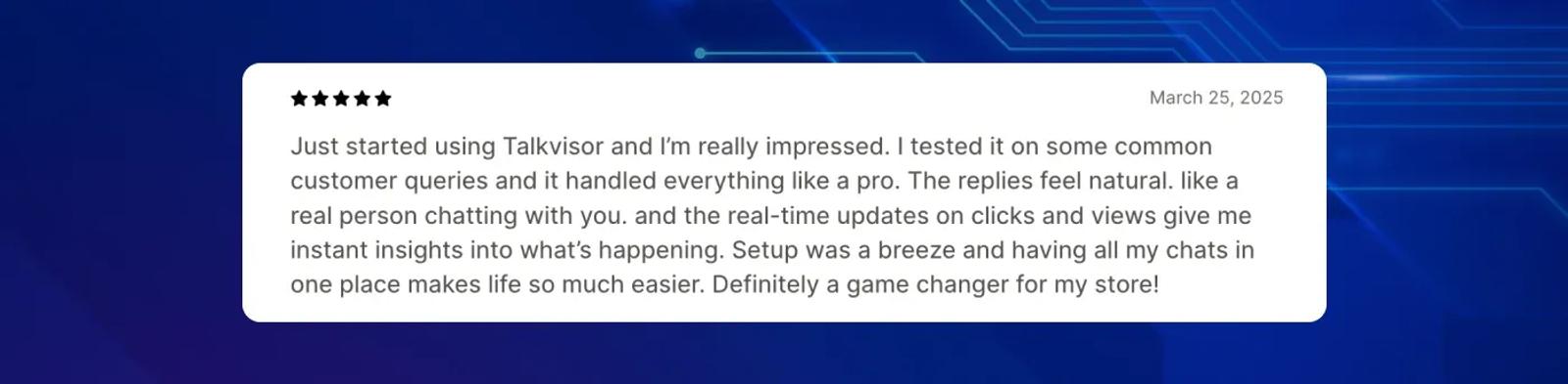 Talkvisor review