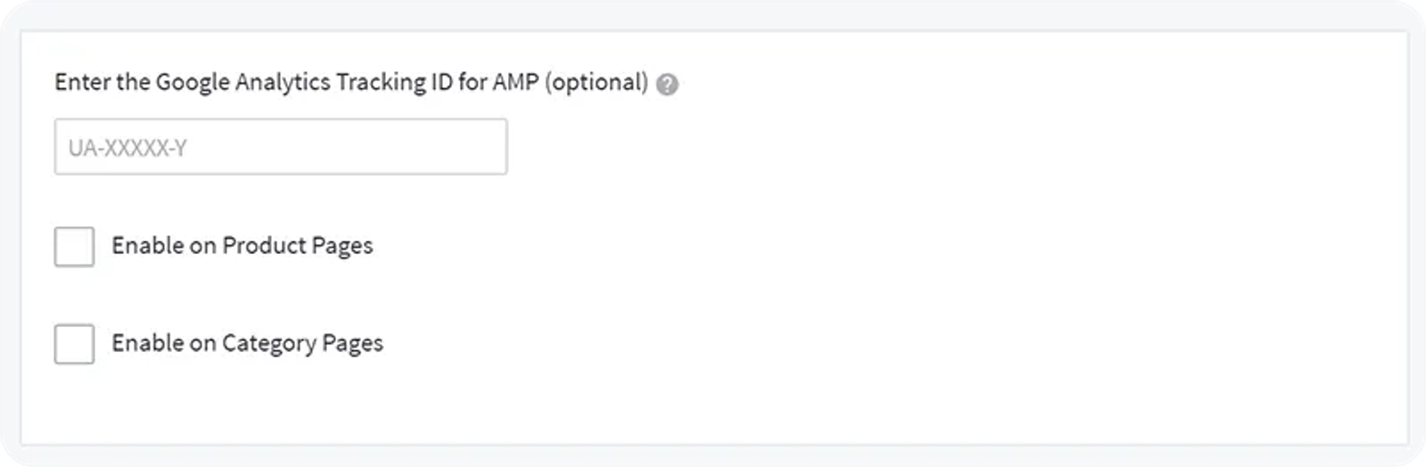 AMP in Bigcommerce