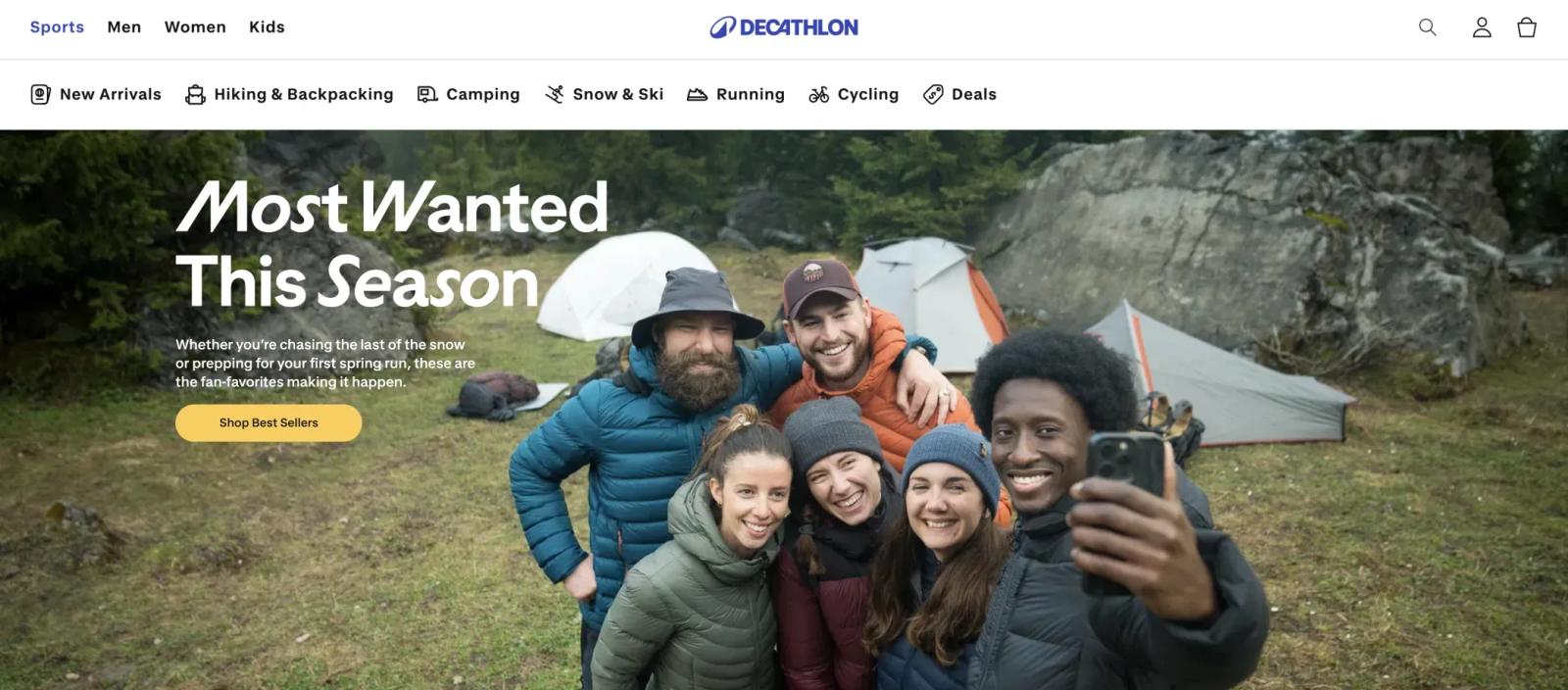 Decathlon - Sports equipment B2B Shopify store