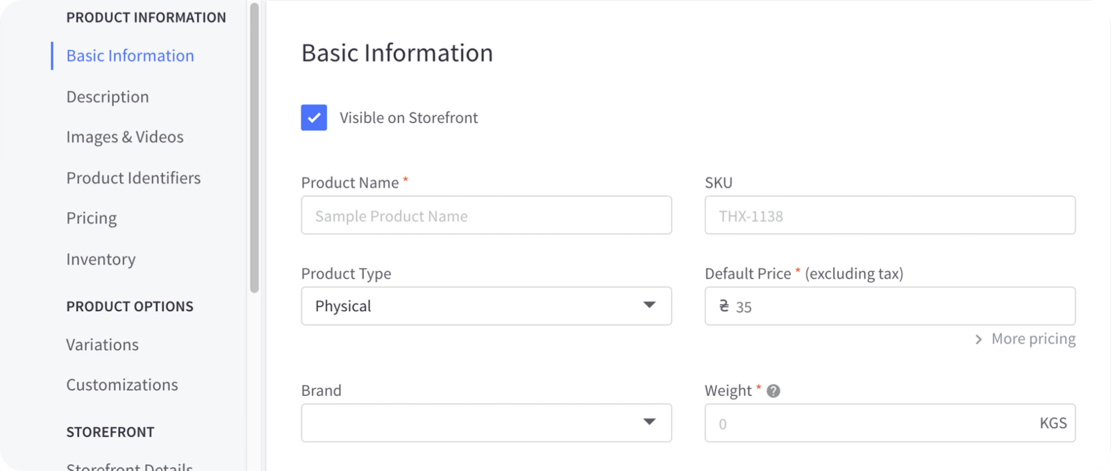 Bigcommerce range