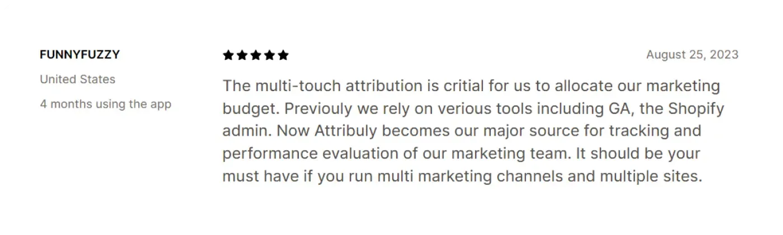 Attribuly review