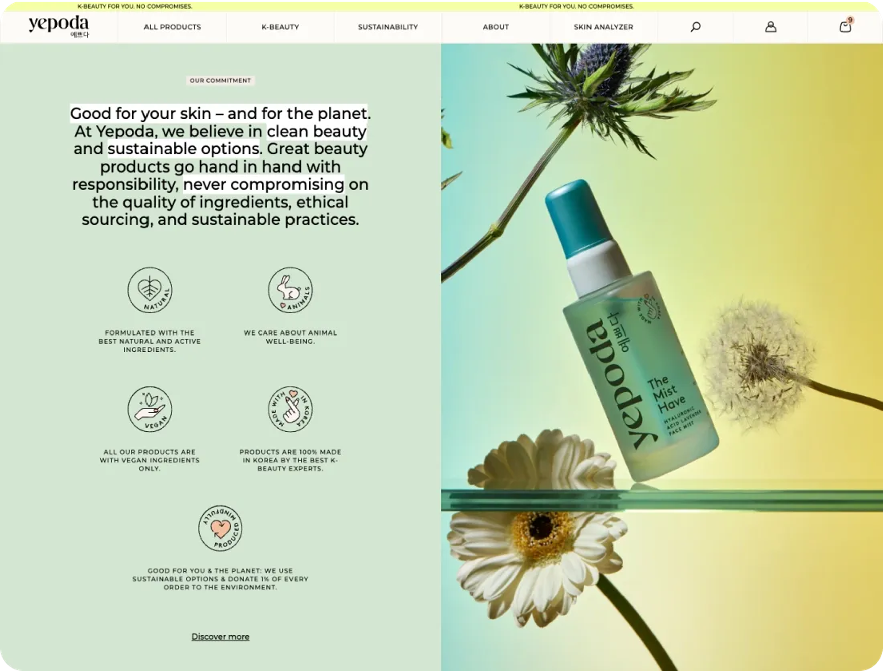 Shopify 2.0 migration for Yepoda
