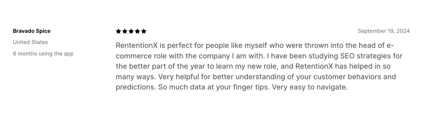 RetentionX feedback