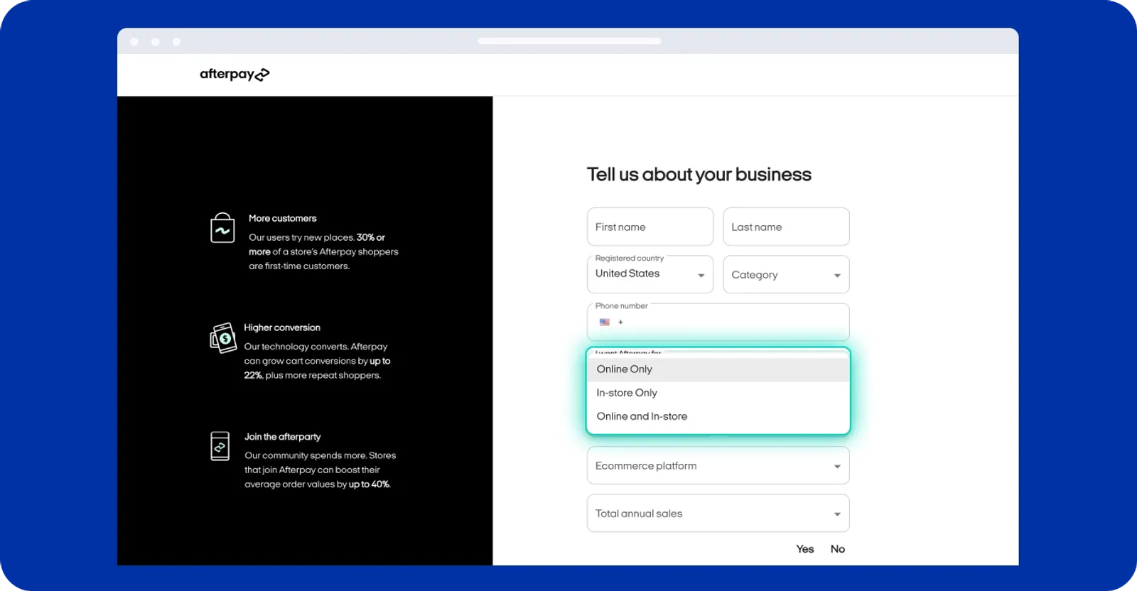 Afterpay on Shopify