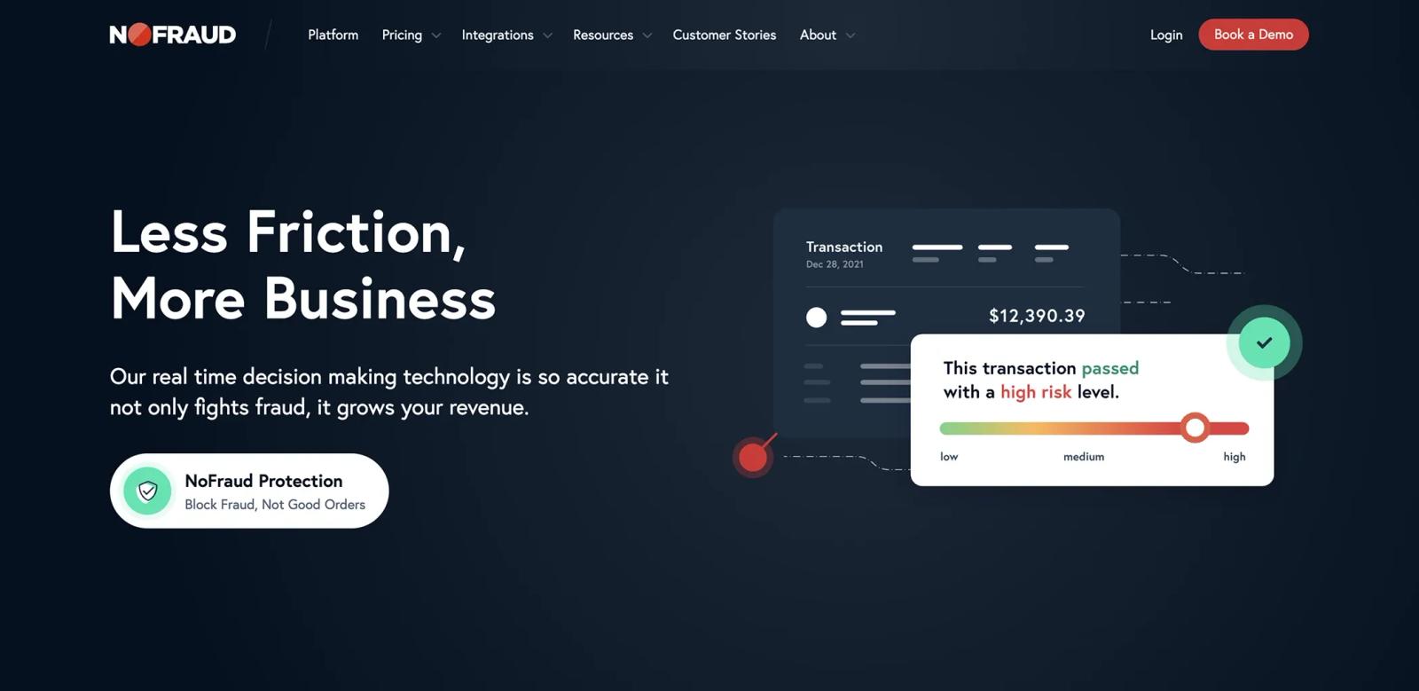 NoFraud Shopify app for fraud protection