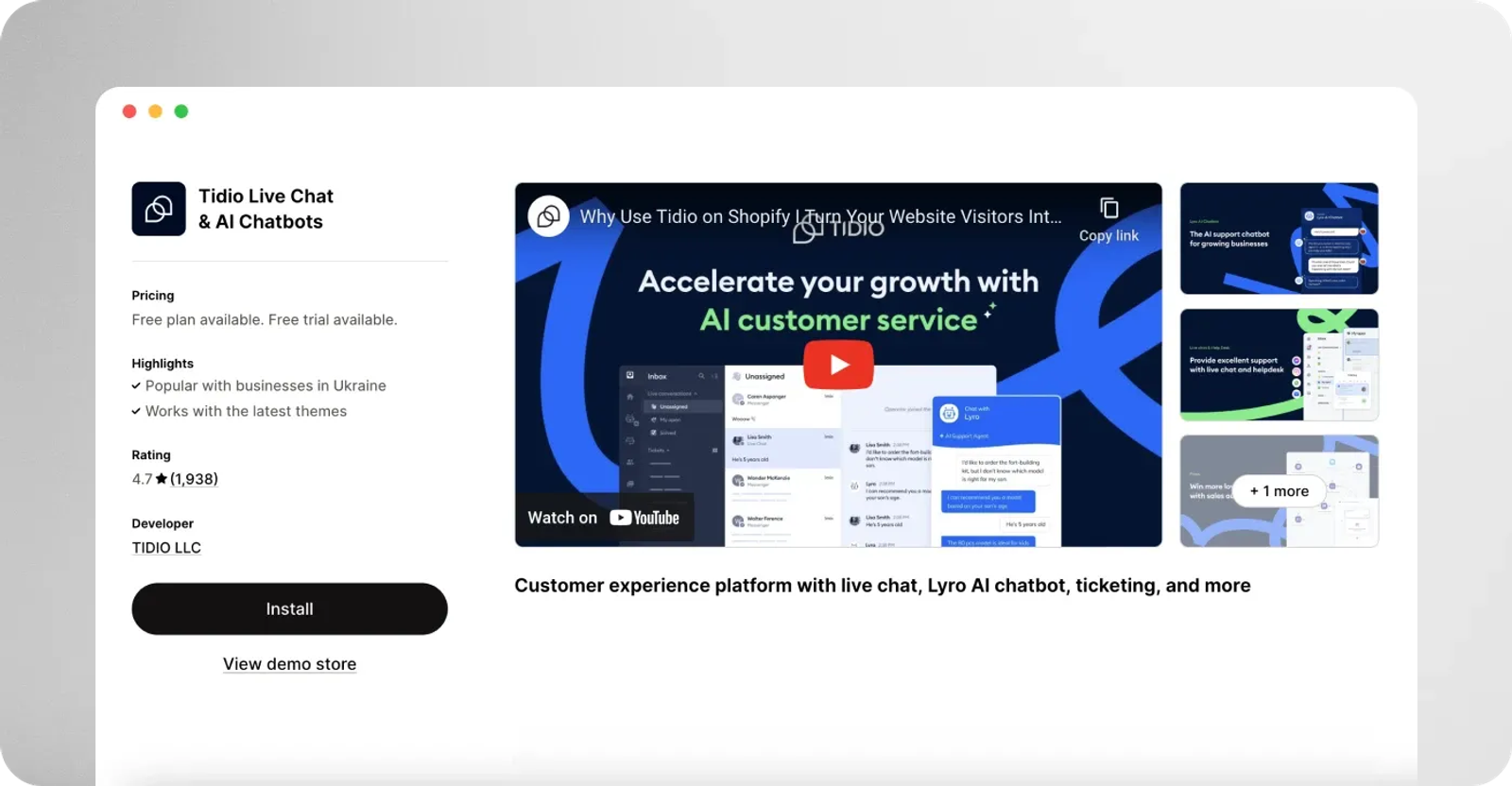 Tidio Live Chat & AI Chatbots