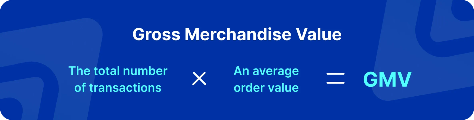 Gross merchandise value (GMV) formula