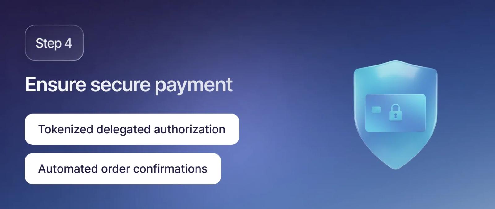 Handle payments through secure, tokenized methods