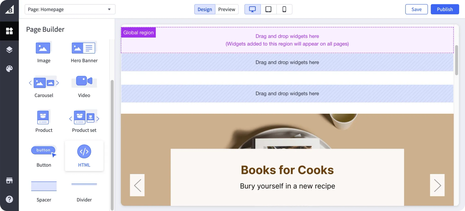 Bigcommerce Drag and Drop
