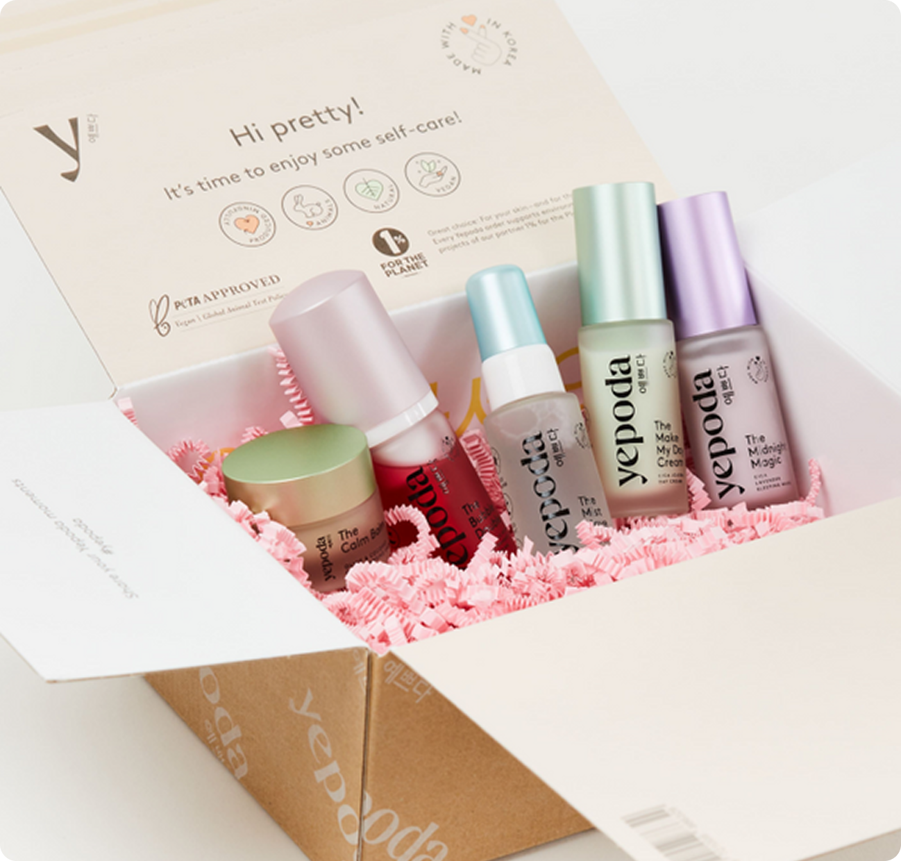 Beauty products by Yepoda