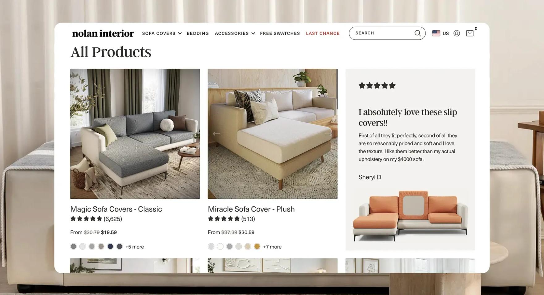 New PDP, comparison guide and mega menu for Nolan Interior New PDP, comparison guide and mega menu for Nolan Interior
